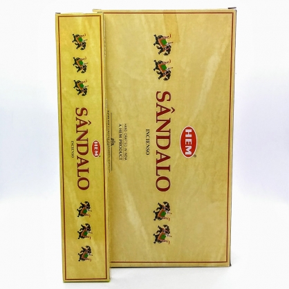 Sahumerios Hem Flat Box Sándalo<br/> x 12 Cajas de 12 Varillas
